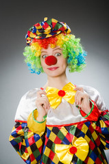 Clown in the funny concept