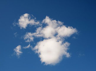 Texture of blue sky with  clouds