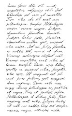 Handwriting old letter - latin text Lorem ipsum background