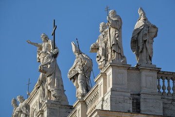 Obraz premium Detail of Papal Archbasilica of St. John Lateran in Rome