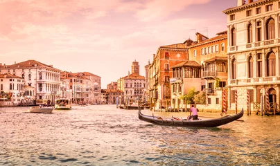 Fotobehang Grand Canal scene, Venice © Maciej Czekajewski