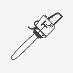 Chainsaw monochrome icon