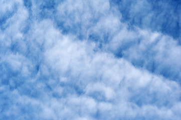 Texture of blue sky with  clouds