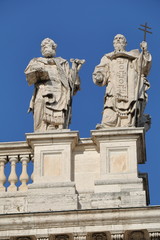 Fototapeta na wymiar Detail of Papal Archbasilica of St. John Lateran in Rome