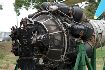 Old aircraft engine