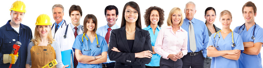 Group of workers people.