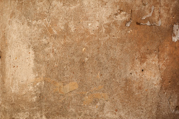 Texture of old wall covered with gray stucco