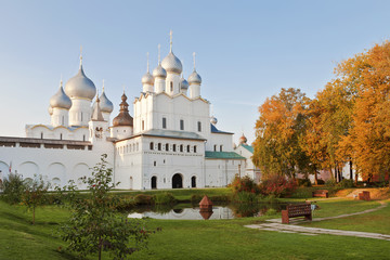 Fototapeta na wymiar The Nativity Church in the Rostov Kremlin, Rostov the Great, Russia