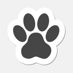 Paw Print Sticker - Illustration