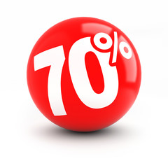 70% discount red ball