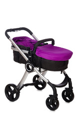 Child pram isolated on the white background