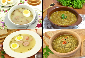 Naklejki  zestaw różnych zup