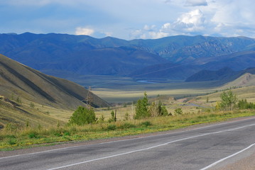 The view from the pass the route M-54 