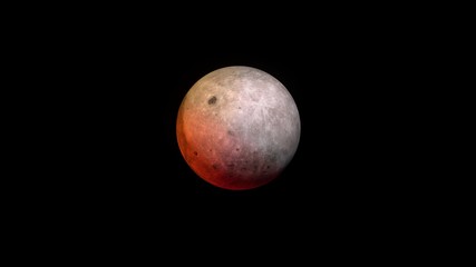 Obraz na płótnie Canvas blood Moon / lunar eclipse