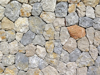 Steinwand-Steinmauer