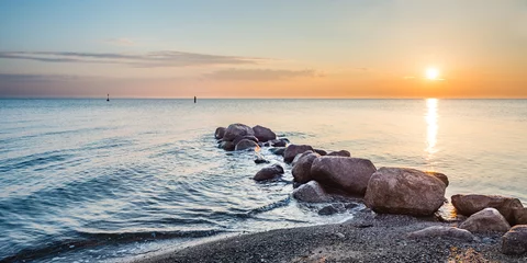 Foto auf Acrylglas Sonnenaufgang Timmendorfer Strand, Ostsee © Benno Hoff