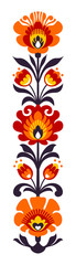 Polish folk flowers papercut - 92313717