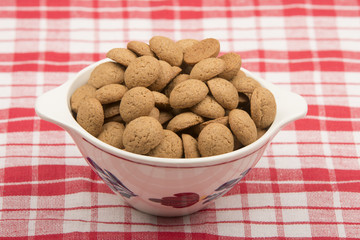 ginger nuts  in a bowl