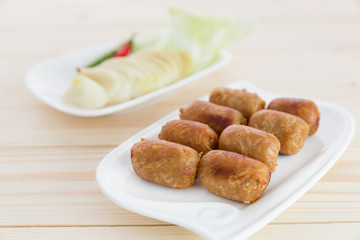 Vegetarian Grilled sausage, thai sausage
