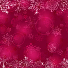 Christmas background with snowflakes