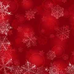 Christmas background with snowflakes