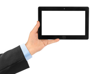 Hand with touchpad pc