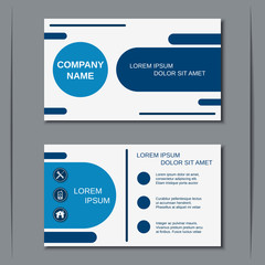 Fototapeta na wymiar Modern business visiting card, banner, badge, sticker, mockup, flyer, label vector template