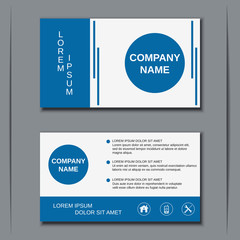 Modern business visiting card, banner, sticker, mockup, flyer, label vector template
