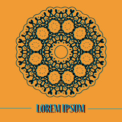 Mandala based oriental postcard Print