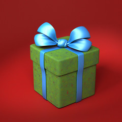 Gift Box. 3d rendering