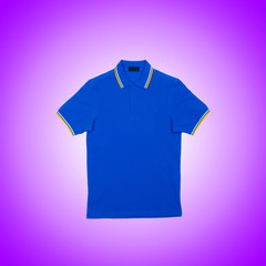 Male t-shirt isolated on the white background
