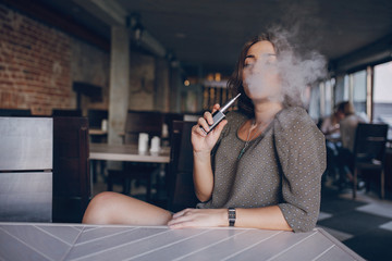Girl with E-cigarette