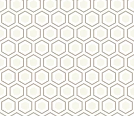 Wallpaper murals Hexagon Seamless anthracite gray honeycomb pattern vector
