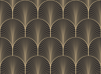 Vintage antique palette seamless art deco wallpaper pattern vector - 92325545