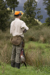 A hunter looking for game