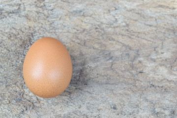 egg on a old wood background