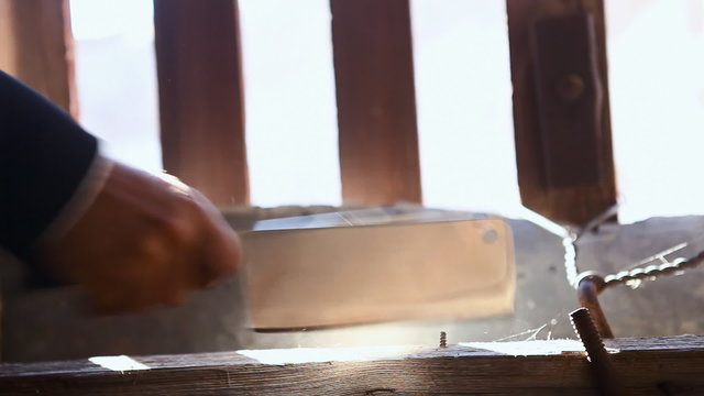Mafia gangster pick butcher knife