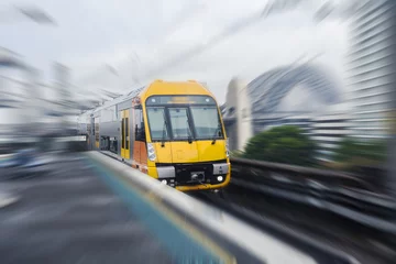 Foto op Canvas Bewegende trein © 孤飞的鹤