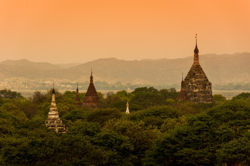 Fototapeta na wymiar The Temples of Bagan, Mandalay, Myanmar