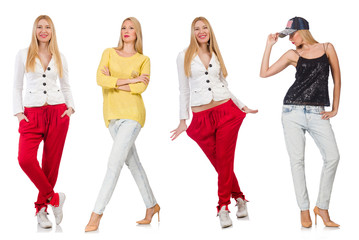 Obraz premium Set of photos in fashion concept