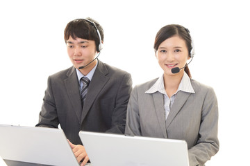 笑顔のオペレーター