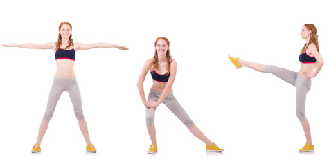 Concept of healthy lifestyle in set