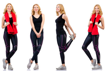 Fototapeta premium Concept of healthy lifestyle in set