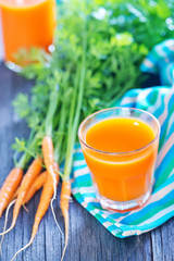 fresh carrot juice