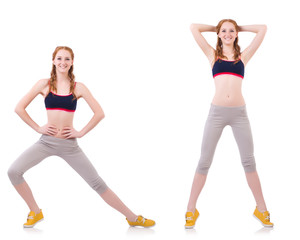 Fototapeta premium Concept of healthy lifestyle in set