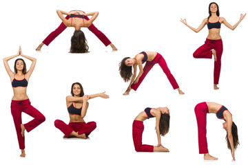 Concept of healthy lifestyle in set