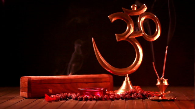 Woman burn the candle