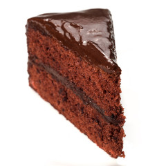 Chocolate Cake with white background