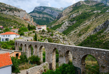 Aqueduct in the Old Bar, Montenegro - obrazy, fototapety, plakaty
