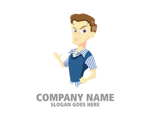 Businessman CEO human cartoon character